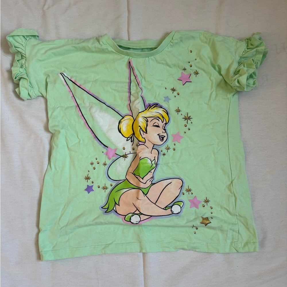 Disney Tinkerbell Light Green Kids Tee